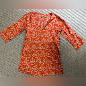 Rock Flower Paper Tunic made in India size Small